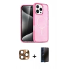 MARSİLYAN™- iPhone 16 Pro Max Kılıf Nova Asil Prime - Siyah 3D Antistatik Hayalet Cam Ekran Koruyucu + Pers Alüminyum Kamera Lens - CLTM