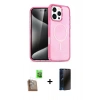 MARSİLYAN™- iPhone 16 Pro Max Kılıf Nova Asil Prime - Siyah 3D Antistatik Hayalet Cam Ekran Koruyucu + Raze Metal Kamera Lens - CLTM