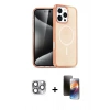 MARSİLYAN™- iPhone 16 Pro Max Kılıf Nova Asil Prime - Siyah 3D Antistatik Mat Seramik Nano Ekran Koruyucu + Pers Alüminyum Kamera Lens - GI
