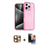 MARSİLYAN™- iPhone 16 Pro Max Kılıf Nova Asil Prime - Siyah 3D Antistatik Mat Seramik Nano Ekran Koruyucu + Pers Alüminyum Kamera Lens - CLTM