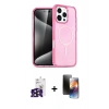 MARSİLYAN™- iPhone 16 Pro Max Kılıf Nova Asil Prime - Siyah 3D Antistatik Mat Seramik Nano Ekran Koruyucu + Siyah Bilvis Titan Kamera Lens