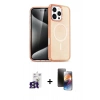 MARSİLYAN™- iPhone 16 Pro Max Kılıf Nova Asil Prime - Siyah 3D Antistatik Mat Seramik Nano Ekran Koruyucu + Bilvis Titan Kamera Lens - TMGI