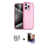 MARSİLYAN™- iPhone 16 Pro Max Kılıf Nova Asil Prime - Siyah 3D Antistatik Mat Seramik Nano Ekran Koruyucu + Pers Alüminyum Kamera Lens - GS