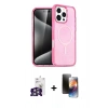 MARSİLYAN™- iPhone 16 Pro Max Kılıf Nova Asil Prime - Siyah 3D Antistatik Mat Seramik Nano Ekran Koruyucu + Bilvis Titan Kamera Lens - GS