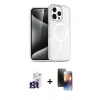 MARSİLYAN™- iPhone 16 Pro Max Kılıf Nova Asil Prime - Siyah 3D Antistatik Mat Seramik Nano Ekran Koruyucu + Bilvis Titan Kamera Lens - TMGI