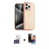 MARSİLYAN™- iPhone 16 Pro Max Kılıf Nova Asil Prime - Siyah 3D Antistatik Mat Seramik Nano Ekran Koruyucu + Bilvis Titan Kamera Lens - GS