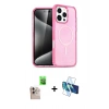 MARSİLYAN™- iPhone 16 Pro Max Kılıf Nova Asil Prime - Siyah 3D Antistatik Seramik Nano Ekran Koruyucu + Raze Metal Kamera Lens - NLGY