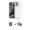 MARSİLYAN™- iPhone 16 Pro Max Kılıf Nova Asil Prime - Siyah 3D Antistatik Seramik Nano Ekran Koruyucu + Siyah PVD Metal Kamera Lens