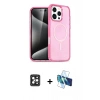 MARSİLYAN™- iPhone 16 Pro Max Kılıf Nova Asil Prime - Siyah 3D Antistatik Seramik Nano Ekran Koruyucu + Siyah PVD Metal Kamera Lens