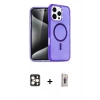 MARSİLYAN™- iPhone 16 Pro Max Kılıf Nova Asil Prime - Siyah Bilvis 3D Cam Ekran Koruyucu + PVD Metal Kamera Lens - GD