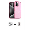 MARSİLYAN™- iPhone 16 Pro Max Kılıf Nova Asil Prime - Siyah Bilvis 3D Cam Ekran Koruyucu + Gümüş Pers Alüminyum Kamera Lens