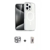MARSİLYAN™- iPhone 16 Pro Max Kılıf Nova Asil Prime - Siyah Bilvis 3D Cam Ekran Koruyucu + Pers Alüminyum Kamera Lens - GI