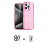 MARSİLYAN™- iPhone 16 Pro Max Kılıf Nova Asil Prime - Siyah Bilvis 3D Cam Ekran Koruyucu + Pers Alüminyum Kamera Lens - GI