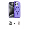 MARSİLYAN™- iPhone 16 Pro Max Kılıf Nova Asil Prime - Siyah Bilvis 3D Cam Ekran Koruyucu + PVD Metal Kamera Lens - GS