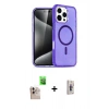 MARSİLYAN™- iPhone 16 Pro Max Kılıf Nova Asil Prime - Siyah Bilvis 3D Cam Ekran Koruyucu + Raze Metal Kamera Lens - NLGY