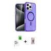 MARSİLYAN™- iPhone 16 Pro Max Kılıf Nova Asil Prime - Siyah Bilvis 3D Cam Ekran Koruyucu + Raze Metal Kamera Lens - BZ