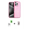 MARSİLYAN™- iPhone 16 Pro Max Kılıf Nova Asil Prime - Siyah Bilvis 3D Cam Ekran Koruyucu + Raze Metal Kamera Lens - BZ