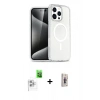 MARSİLYAN™- iPhone 16 Pro Max Kılıf Nova Asil Prime - Siyah Bilvis 3D Cam Ekran Koruyucu + Raze Metal Kamera Lens - BZ