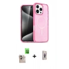 MARSİLYAN™- iPhone 16 Pro Max Kılıf Nova Asil Prime - Siyah Bilvis 3D Cam Ekran Koruyucu + Raze Metal Kamera Lens - NLGY