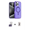 MARSİLYAN™- iPhone 16 Pro Max Kılıf Nova Asil Prime - Siyah Bilvis 3D Cam Ekran Koruyucu + Bilvis Titan Kamera Lens - TMGI