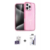 MARSİLYAN™- iPhone 16 Pro Max Kılıf Nova Asil Prime - Siyah Bilvis 3X AR Hayalet Cam Ekran Koruyucu + Bilvis Titan Kamera Lens - TMGI