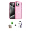 MARSİLYAN™- iPhone 16 Pro Max Kılıf Nova Asil Prime - Siyah Bilvis 3X AR Hayalet Cam Ekran Koruyucu + Raze Metal Kamera Lens - CLTM