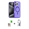 MARSİLYAN™- iPhone 16 Pro Max Kılıf Nova Asil Prime - Siyah Bilvis 3X AR Hayalet Cam Ekran Koruyucu + Raze Metal Kamera Lens - NLGY