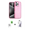 MARSİLYAN™- iPhone 16 Pro Max Kılıf Nova Asil Prime - Siyah Bilvis 3X AR Hayalet Cam Ekran Koruyucu + Raze Metal Kamera Lens - BZ