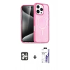 MARSİLYAN™- iPhone 16 Pro Max Kılıf Nova Asil Prime - Siyah Bilvis 3X AR HD Cam Ekran Koruyucu + PVD Metal Kamera Lens - GS