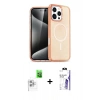 MARSİLYAN™- iPhone 16 Pro Max Kılıf Nova Asil Prime - Siyah Bilvis 3X AR HD Cam Ekran Koruyucu + Raze Metal Kamera Lens - BZ