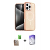 MARSİLYAN™- iPhone 16 Pro Max Kılıf Nova Asil Prime - Siyah Bilvis 5in1 3D Magic Cam Ekran Koruyucu + Raze Metal Kamera Lens - CLTM