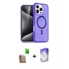 MARSİLYAN™- iPhone 16 Pro Max Kılıf Nova Asil Prime - Siyah Bilvis 5in1 3D Magic Cam Ekran Koruyucu + Raze Metal Kamera Lens - CLTM