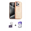 MARSİLYAN™- iPhone 16 Pro Max Kılıf Nova Asil Prime - Siyah Bilvis 5in1 3D Magic Cam Ekran Koruyucu + Bilvis Titan Kamera Lens - GS