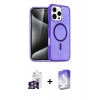 MARSİLYAN™- iPhone 16 Pro Max Kılıf Nova Asil Prime - Siyah Bilvis 5in1 3D Magic Cam Ekran Koruyucu + Bilvis Titan Kamera Lens - GS