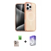 MARSİLYAN™- iPhone 16 Pro Max Kılıf Nova Asil Prime - Siyah Bilvis 5in1 3D Magic Cam Ekran Koruyucu + Natural Grey Raze Metal Kamera Lens