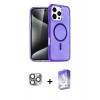MARSİLYAN™- iPhone 16 Pro Max Kılıf Nova Asil Prime - Siyah Bilvis 5in1 3D Magic Cam Ekran Koruyucu + Pers Alüminyum Kamera Lens - GI