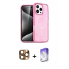 MARSİLYAN™- iPhone 16 Pro Max Kılıf Nova Asil Prime - Siyah Bilvis 5in1 3D Magic Cam Ekran Koruyucu + Pers Alüminyum Kamera Lens - CLTM