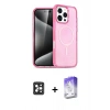 MARSİLYAN™- iPhone 16 Pro Max Kılıf Nova Asil Prime - Siyah Bilvis 5in1 3D Magic Cam Ekran Koruyucu + PVD Metal Kamera Lens - SH