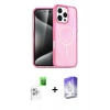 MARSİLYAN™- iPhone 16 Pro Max Kılıf Nova Asil Prime - Siyah Bilvis 5in1 3D Magic Cam Ekran Koruyucu + Raze Metal Kamera Lens - BZ