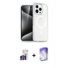 MARSİLYAN™- iPhone 16 Pro Max Kılıf Nova Asil Prime - Siyah Bilvis 5in1 3D Magic Cam Ekran Koruyucu + Bilvis Titan Kamera Lens - TMGI