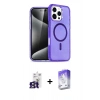 MARSİLYAN™- iPhone 16 Pro Max Kılıf Nova Asil Prime - Siyah Bilvis 5in1 3D Magic Cam Ekran Koruyucu + Bilvis Titan Kamera Lens - TMGI