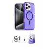 MARSİLYAN™- iPhone 16 Pro Max Kılıf Nova Asil Prime - Siyah Bilvis 5in1 5D Magic Hayalet Cam Ekran Koruyucu + Pers Alüminyum Kamera Lens - GS