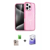 MARSİLYAN™- iPhone 16 Pro Max Kılıf Nova Asil Prime - Siyah Bilvis 5in1 5D Magic Hayalet Cam Ekran Koruyucu + Raze Metal Kamera Lens - NLGY