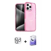 MARSİLYAN™- iPhone 16 Pro Max Kılıf Nova Asil Prime - Siyah Bilvis 5in1 5D Magic Hayalet Cam Ekran Koruyucu + Pers Alüminyum Kamera Lens - GS