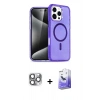 MARSİLYAN™- iPhone 16 Pro Max Kılıf Nova Asil Prime - Siyah Bilvis 5in1 5D Magic Hayalet Cam Ekran Koruyucu + Pers Alüminyum Kamera Lens - GI