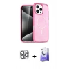 MARSİLYAN™- iPhone 16 Pro Max Kılıf Nova Asil Prime - Siyah Bilvis 5in1 5D Magic Hayalet Cam Ekran Koruyucu + Pers Alüminyum Kamera Lens - GI