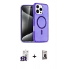 MARSİLYAN™- iPhone 16 Pro Max Kılıf Nova Asil Prime - Siyah Bilvis Hayalet Cam Ekran Koruyucu + Bilvis Titan Kamera Lens - TMGI