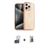 MARSİLYAN™- iPhone 16 Pro Max Kılıf Nova Asil Prime - Siyah Bilvis Hayalet Cam Ekran Koruyucu + Bilvis Titan Kamera Lens - TMGI