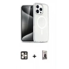 MARSİLYAN™- iPhone 16 Pro Max Kılıf Nova Asil Prime - Siyah Bilvis Hayalet Cam Ekran Koruyucu + PVD Metal Kamera Lens - GD