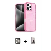 MARSİLYAN™- iPhone 16 Pro Max Kılıf Nova Asil Prime - Siyah Bilvis Hayalet Cam Ekran Koruyucu + PVD Metal Kamera Lens - GD